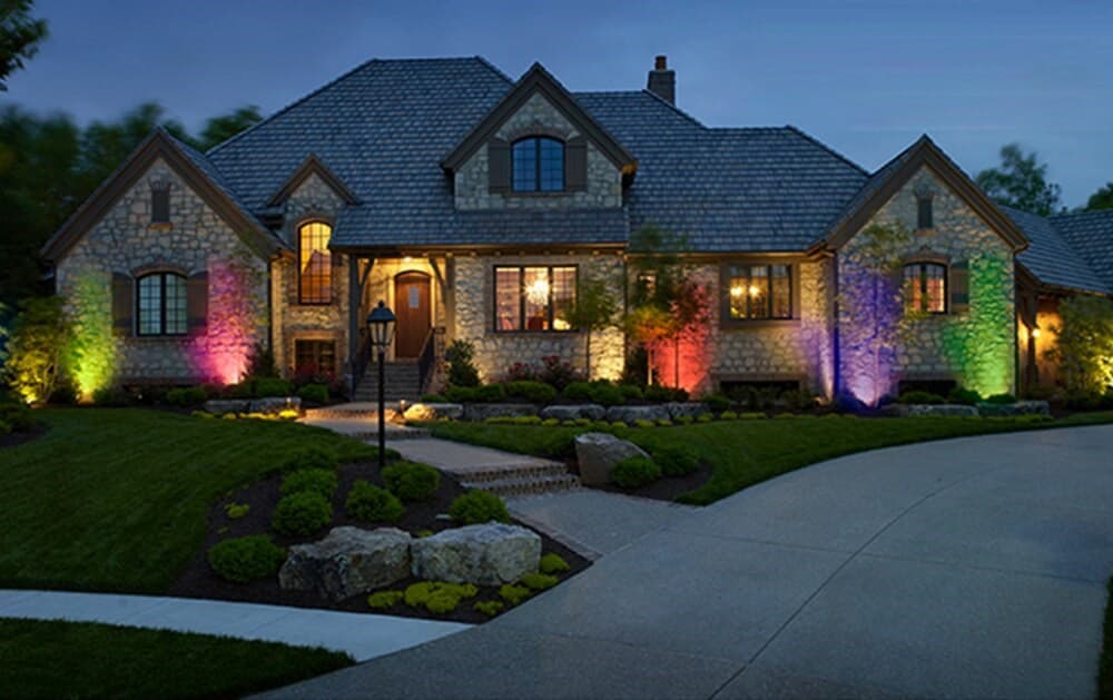 Подсветка деревьев, уличный прожектор для подсветки деревьев купить