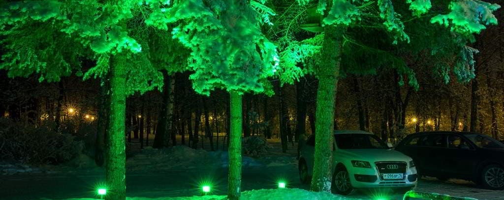 Подсветка деревьев, уличный прожектор для подсветки деревьев купить